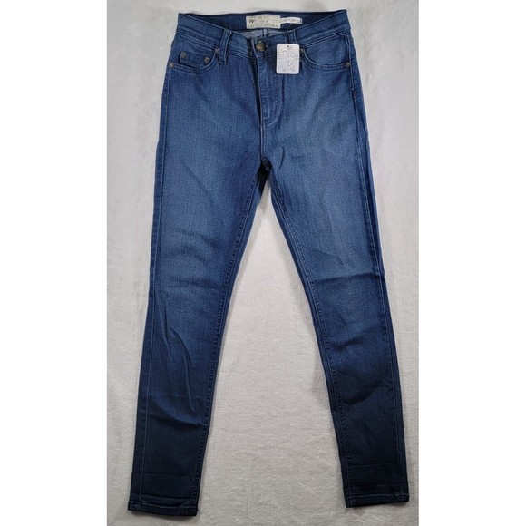 Free People Denim - Free People Women's Jeans Size 26 Hi-Rise Skinny Blue Stretch Denim Made In USA